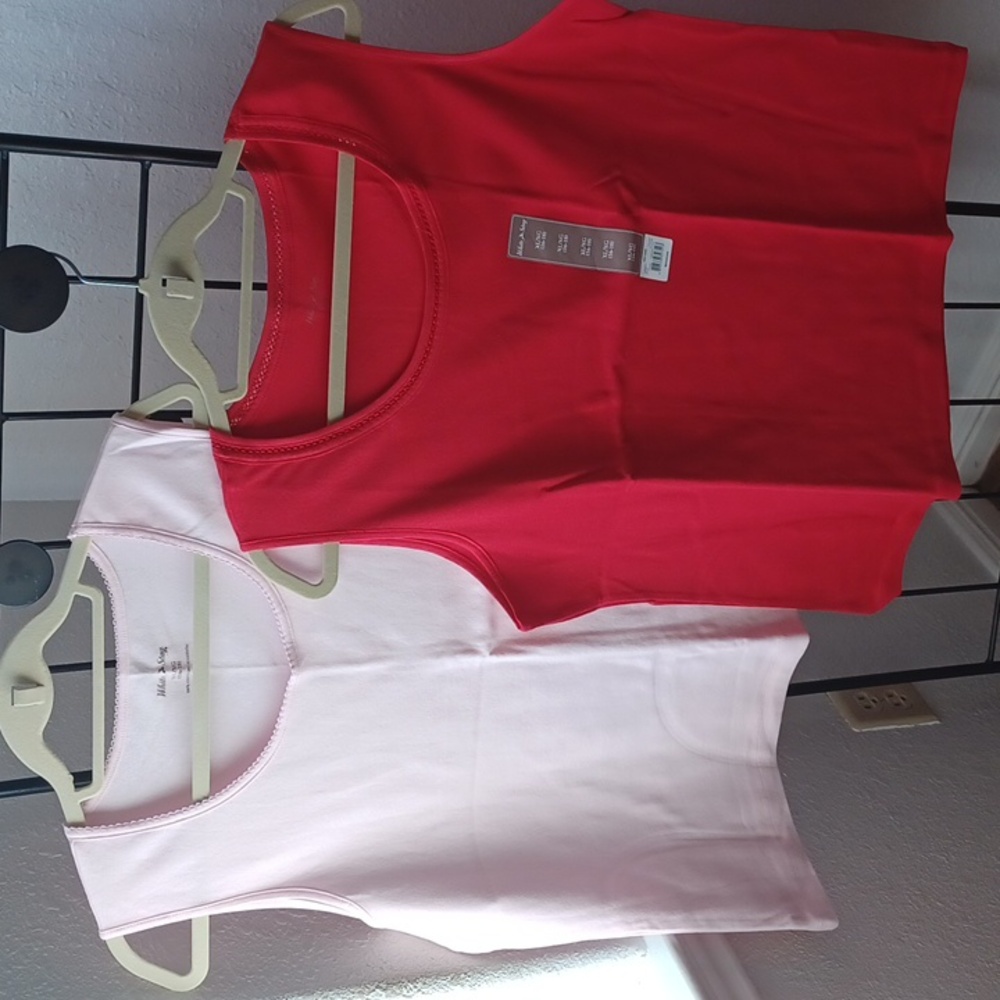 New Pink And Red stag tops size XL